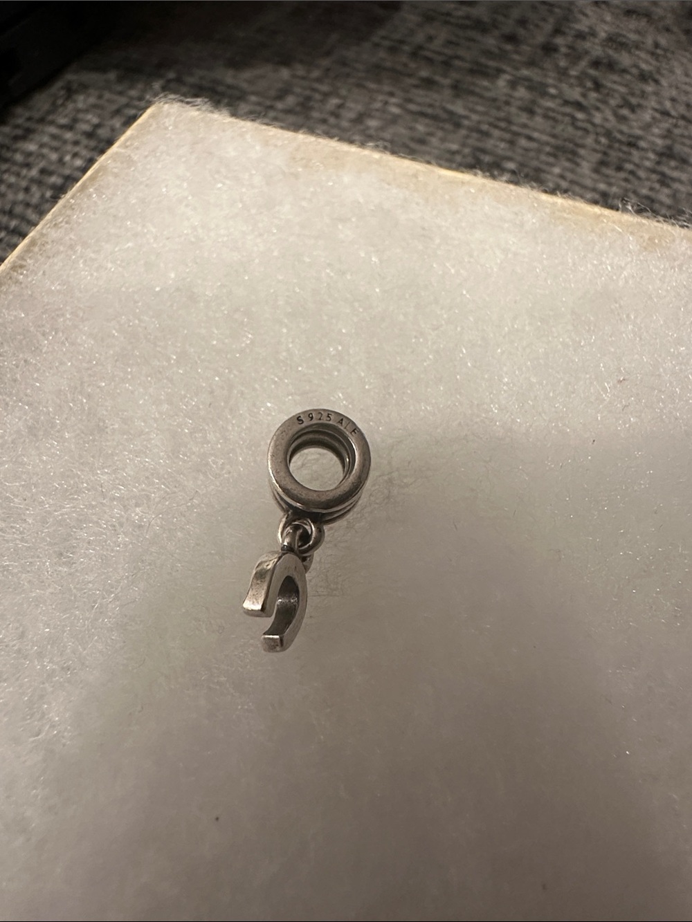 Pandora Silver Horseshoe Dangle Charm - Picture 2 of 3